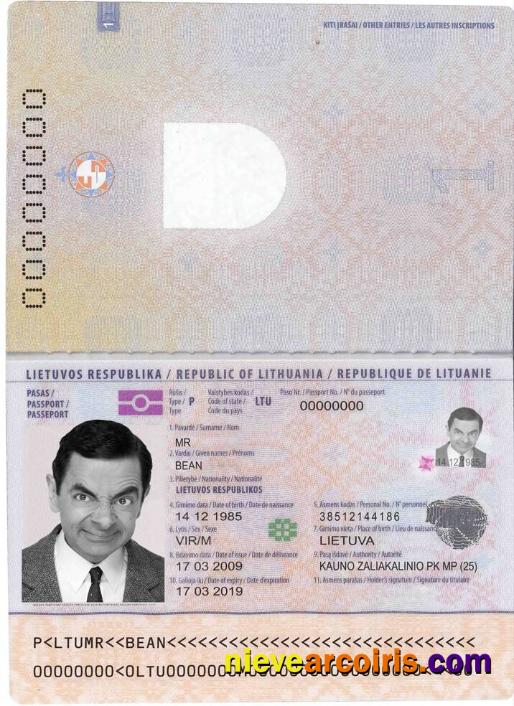 Lithuania passport